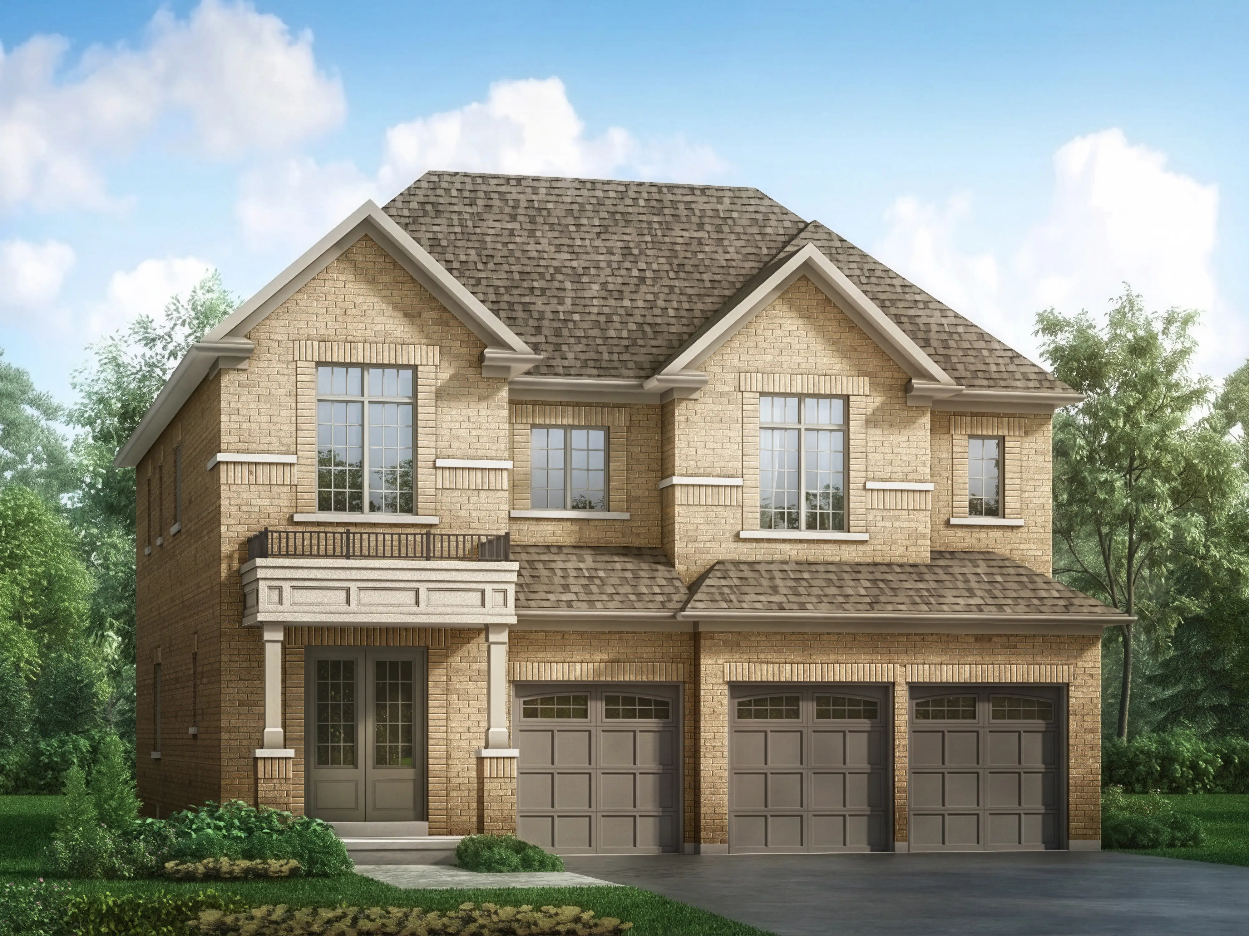 Greenpark luxury home exterior rendering