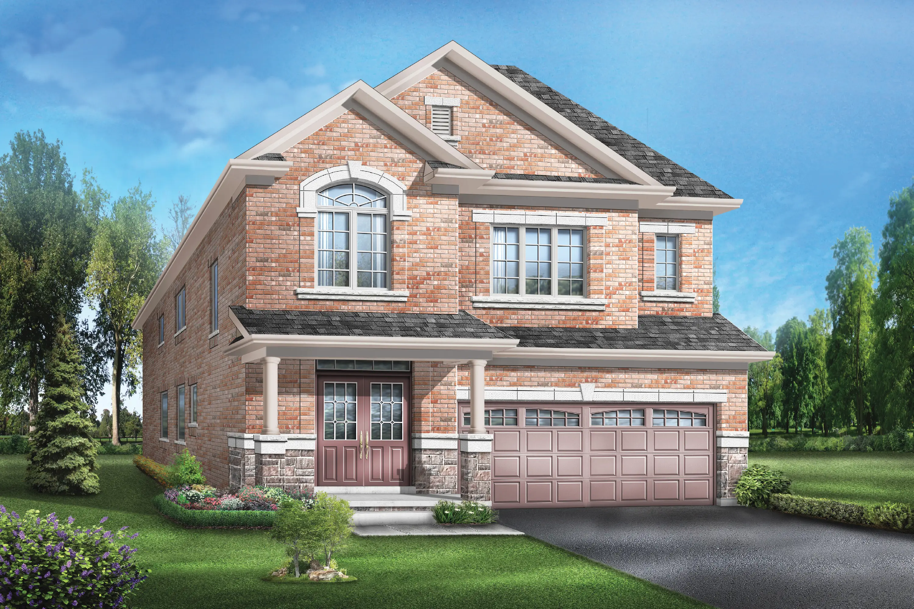 Starlane Homes home exterior rendering from Ivy Rouge